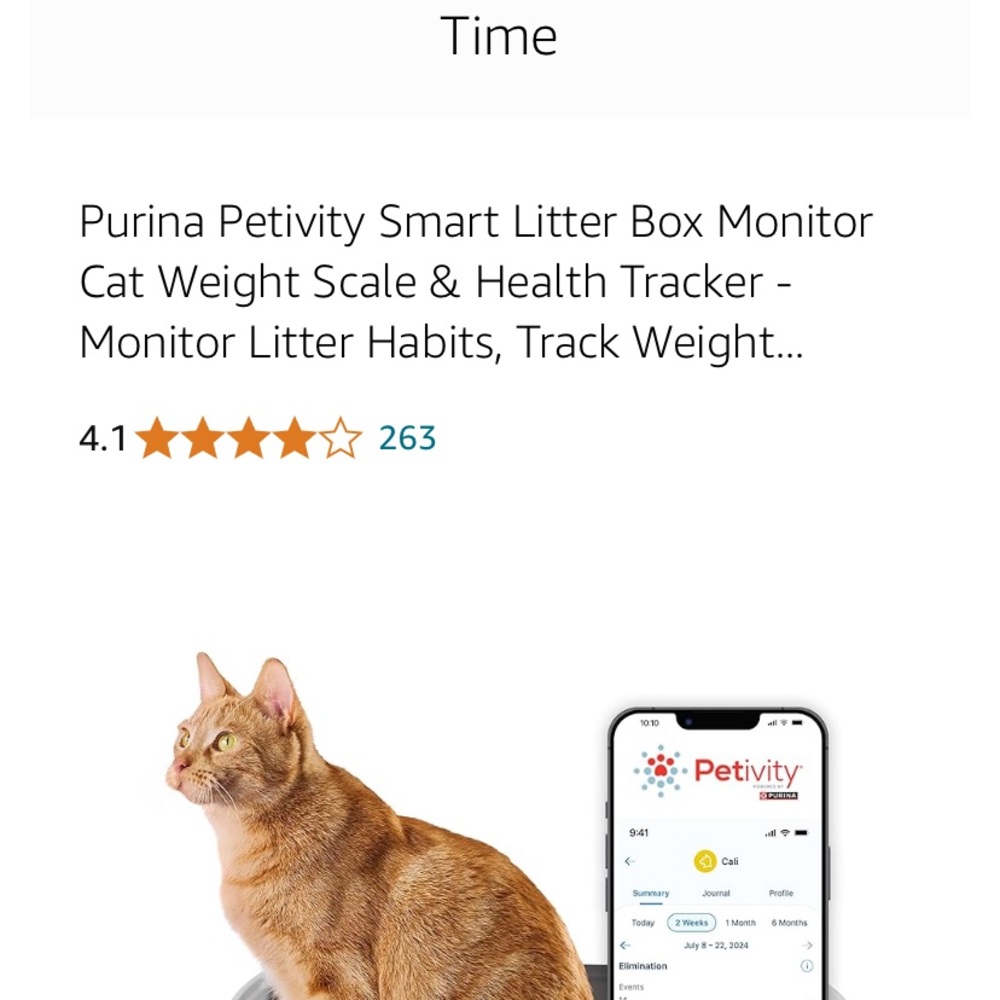 Smart Litter Box Monitor - White